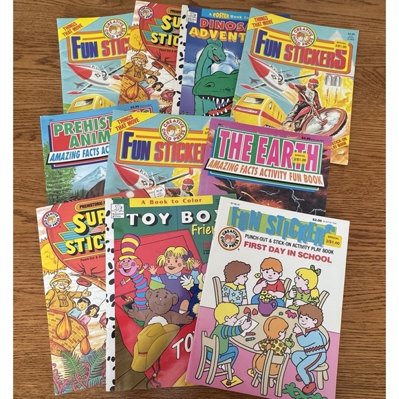 Creative Child Press Other - VTG 80s-90s Coloring & Punch Out Sticker Activity Books 10 Creative Child Press